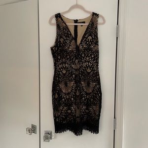 Lulus Black and Tan dress